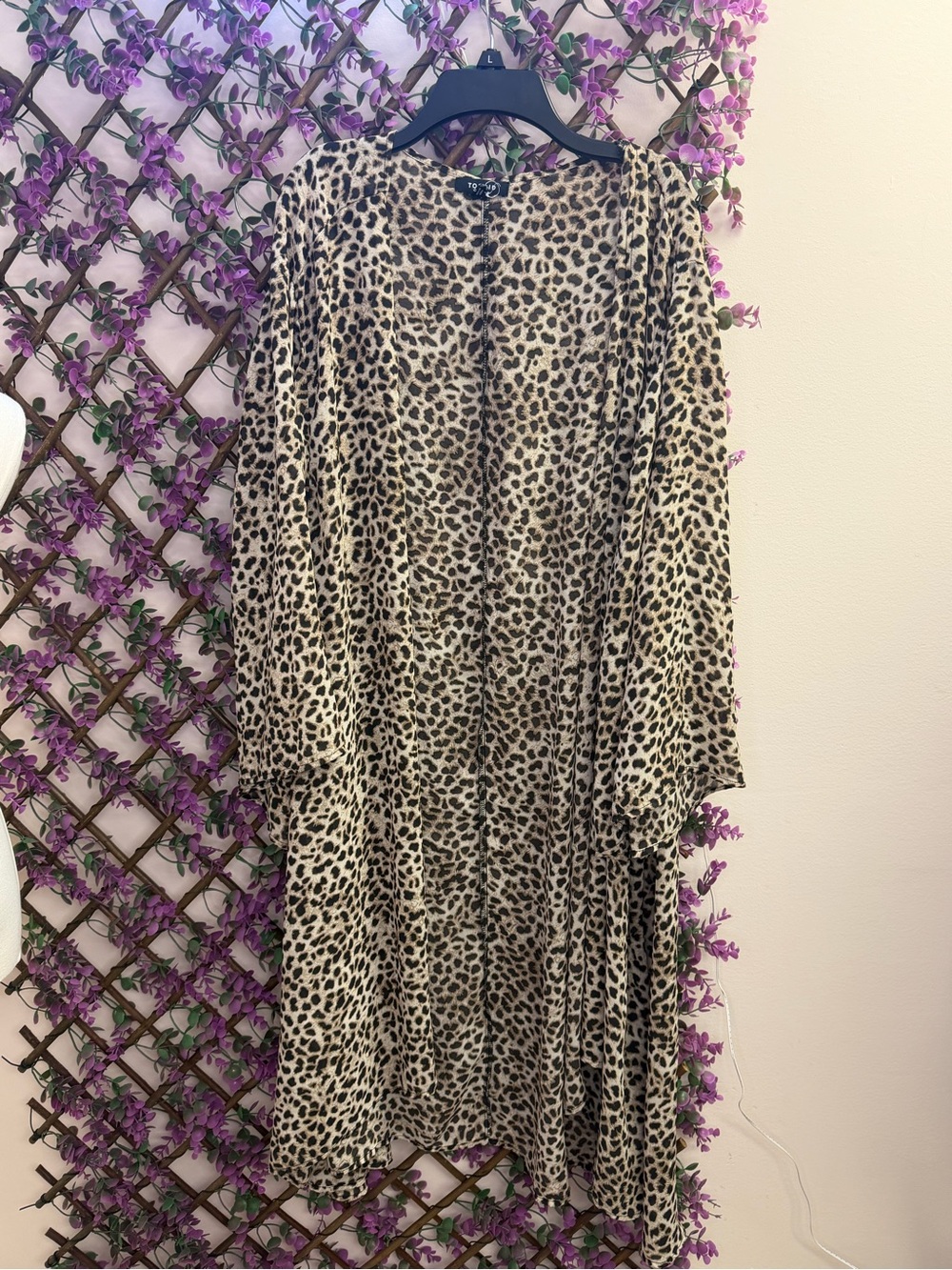 torrid Leopard Print Duster - Beige and Black 6X